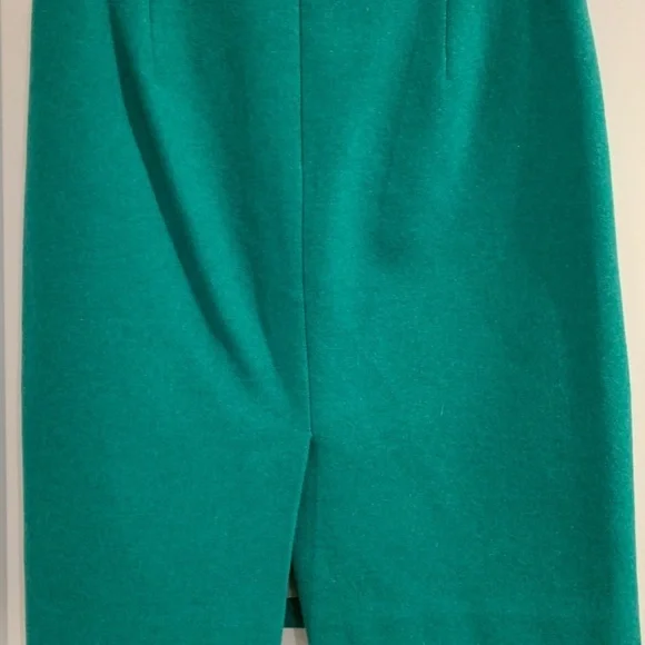 J Crew teal wool skirt size 2